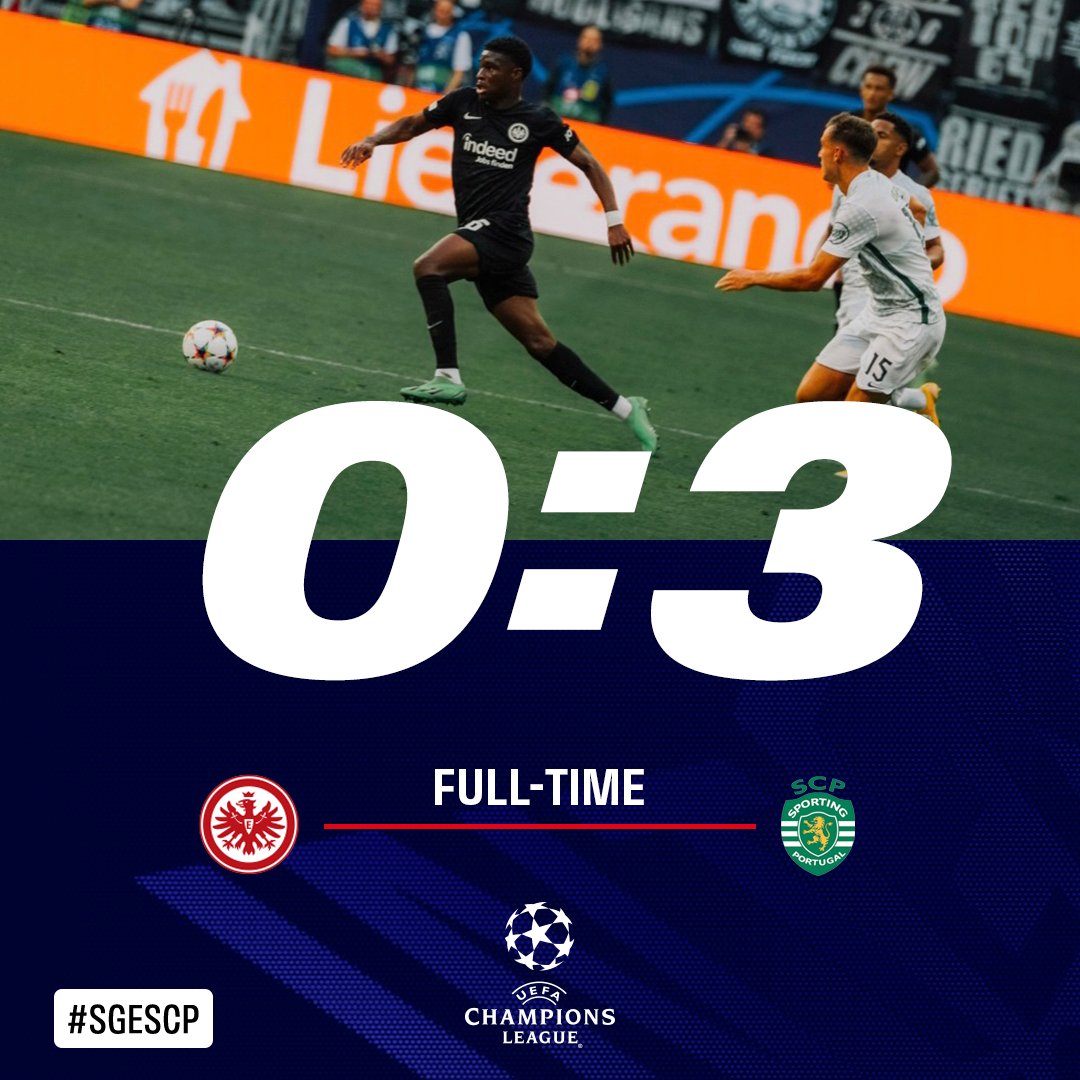 Eintracht Frankfurt Ucljapan グループd第1節 スポルティング 戦 0 3 で試合終了 再三に渡りチャンスを演出も決め切れず 後半に3失点を喫し 初めての Ucl での試合は黒星となりました Sgeuropa Sgescp Ucl アイントラハト