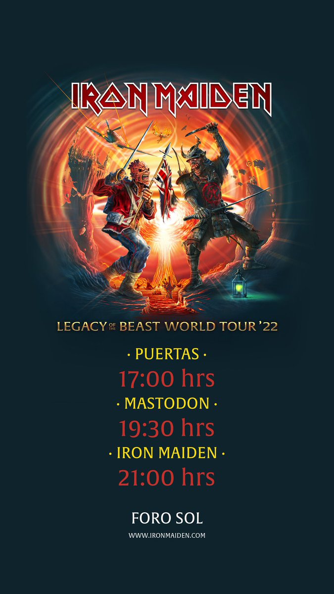 Metal Mexico (@metalmexico) on Twitter photo Aun hay boletos en taquilla para <a href="/IronMaiden/">Iron Maiden</a> 🔥🔥 Aqui los horarios <a href="/ocesa_rock/">Ocesa Rock</a> #ironmaiden Aun hay boletos en taquilla para <a href="/IronMaiden/">Iron Maiden</a> 🔥🔥 Aqui los horarios <a href="/ocesa_rock/">Ocesa Rock</a> #ironmaiden