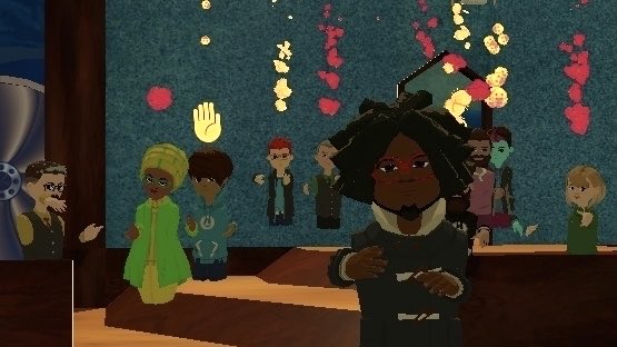 Ravenhall_Labs's tweet photo. Boogeyman450 fed a creepy troll to a shark and absolutely charmed our audience at Saturday's It's Shark Time! Come out and join us for dinner, some laughs, and a chance to win tonight in #AltspaceVR!
#VR #SocialVR #VirtualReality https://t.co/DHKJ3uKhCw