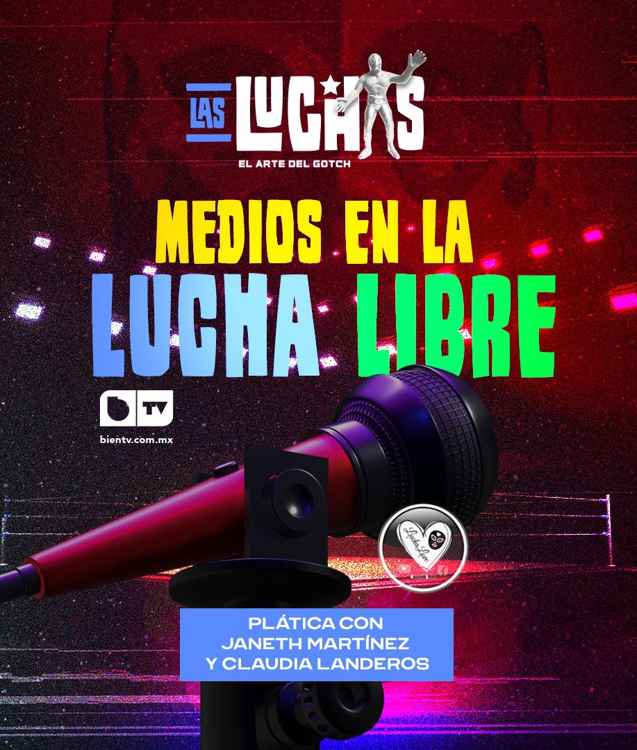 BientvMx's tweet photo. #EnVivo 20:00 hrs
Hoy en las Luchas:
“Medios en la lucha libre”
Plática Janeth Martínez  y Claudia Landeros  de Lucha Love #miercoles #barranocturna #Entretenimiento #septiembre #mespatrio #LuchaLibre #luchadores #luchadoras #mediosdecomunicacion #Torreón #Saltillo #Monclova https://t.co/7NQVJvSxUd