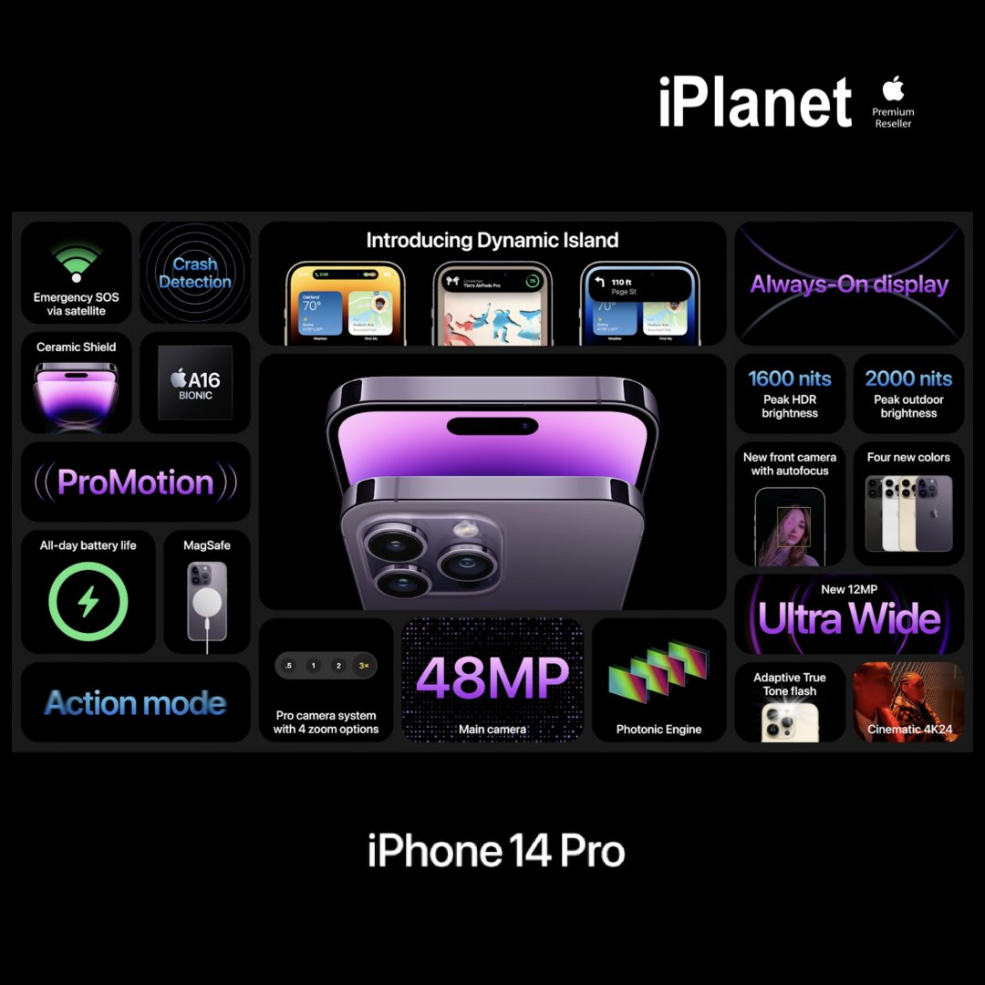 iPlanetOfficial's tweet photo. iPhone 14 pro reduces environmental impacts!
#iPhone14 #iPhonePlus #iPhone14Pro #iPhoneProMax #iPlanet #Applepremiunreseller #Appleonly #planetcare #iplanetenterprise #iplaneteducation #Appleevent #event #Apple #Applenews #Farout #Applelive https://t.co/S8nXQeDP54