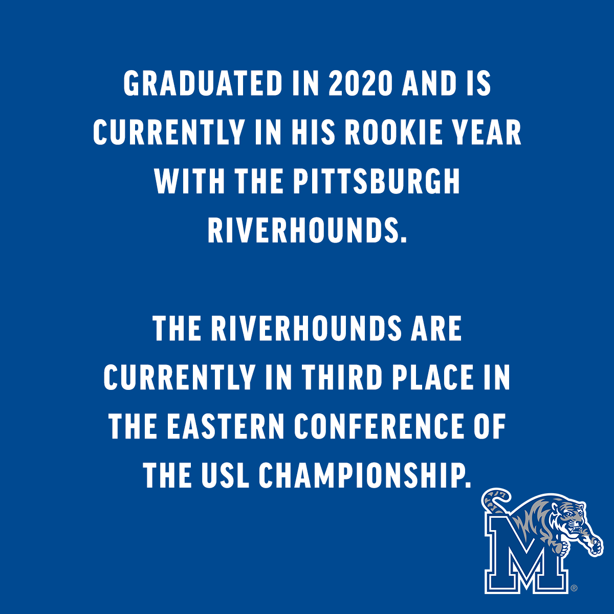 Luke was a staple in the Memphis backline that helped lead the Tigers to 11 shutouts during his time here!

#GoTigersGo | #TigersInThePros