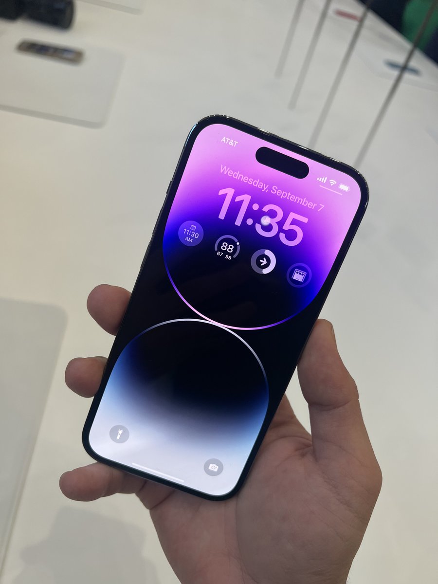 zanyama_'s tweet image. iPhone 14 Pro ของจริงสวยมากกกก #AppleEvent