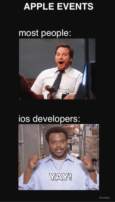 stabby's tweet photo. My social life is about to become a #DynamicIsland.
#AppleEvent #iosdev #programmingmemes https://t.co/2pOawLLF4V