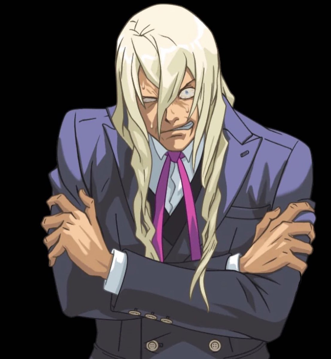 // AA Apollo Justice spoilers 

#AceAttorney #KristophGavin another one of my favourite sprites redraw!! I like his hair like this