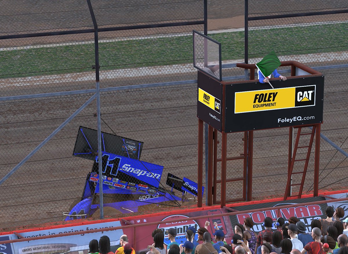 Ayo @BarneyFlag, the track is on the other side of the flagstand ...