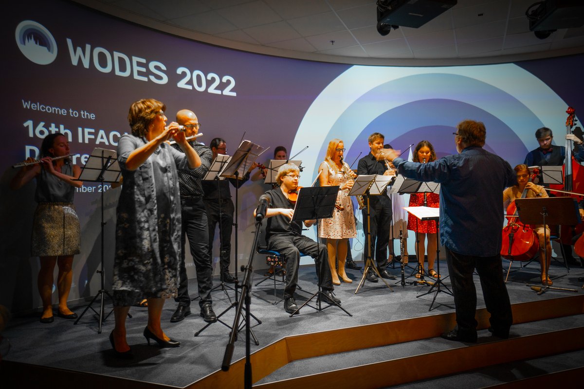 RICAIP_EU's tweet photo. The first day of @IFAC_Control #WODES2022 brought great plenary talks and many sessions. 
Thanks to everyone, especially Joerg Raisch @TUBerlin and Sam Coogan for their keynotes, Spyros Reveliotis (both @GeorgiaTech) and Thomas Moore @UniFAU for chairing.
https://t.co/XaHmtcXzMt https://t.co/QAr9ZnB4i9