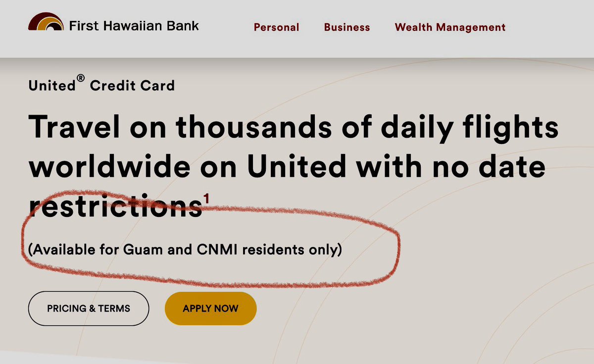 So let me get this straight… First Hawaiian bank no longer allows residents of HAWAII to apply? 🤔🤦‍♀️