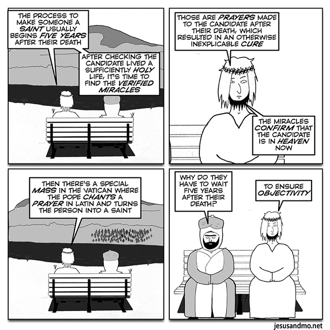 RT - In today's J&amp;M, Jesus describes the road to sainthood: 
jesusandmo.net/comic/latin