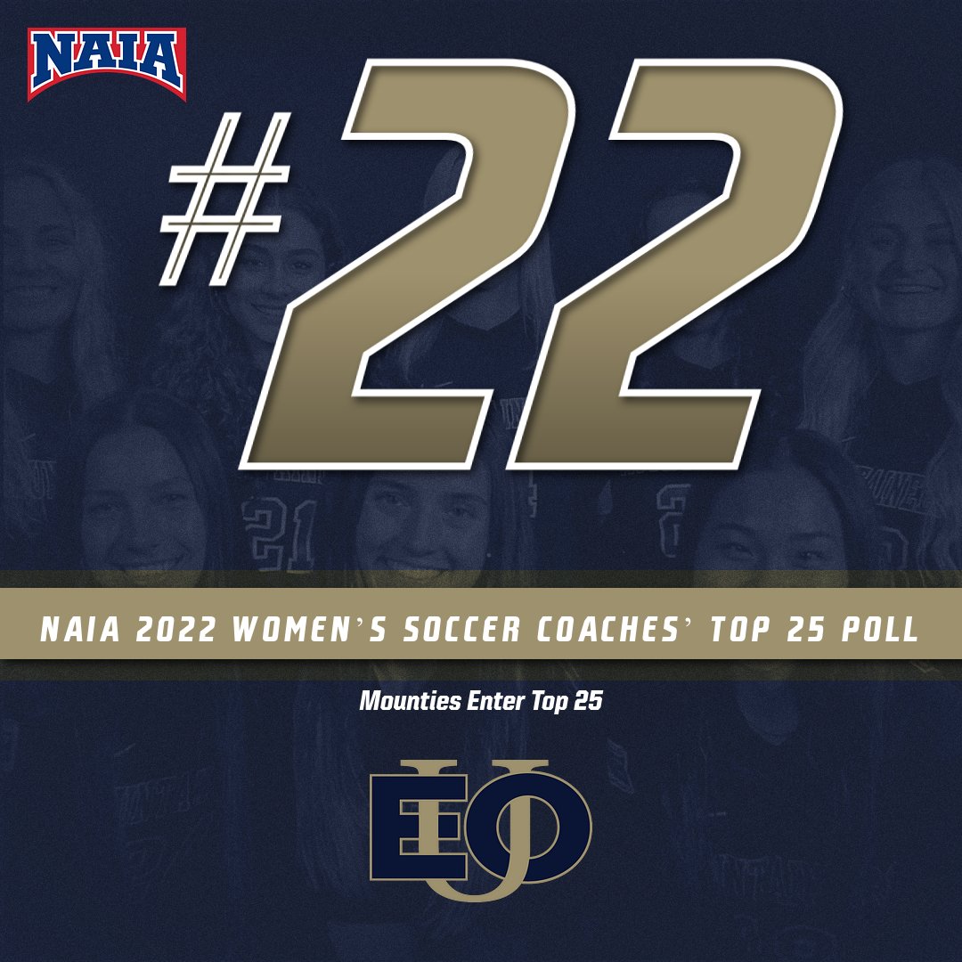 Your Mounties have cracked the top 25 in the latest NAIA Woman's Soccer Coaches Poll ⚽️#MountUp #eouwsoc