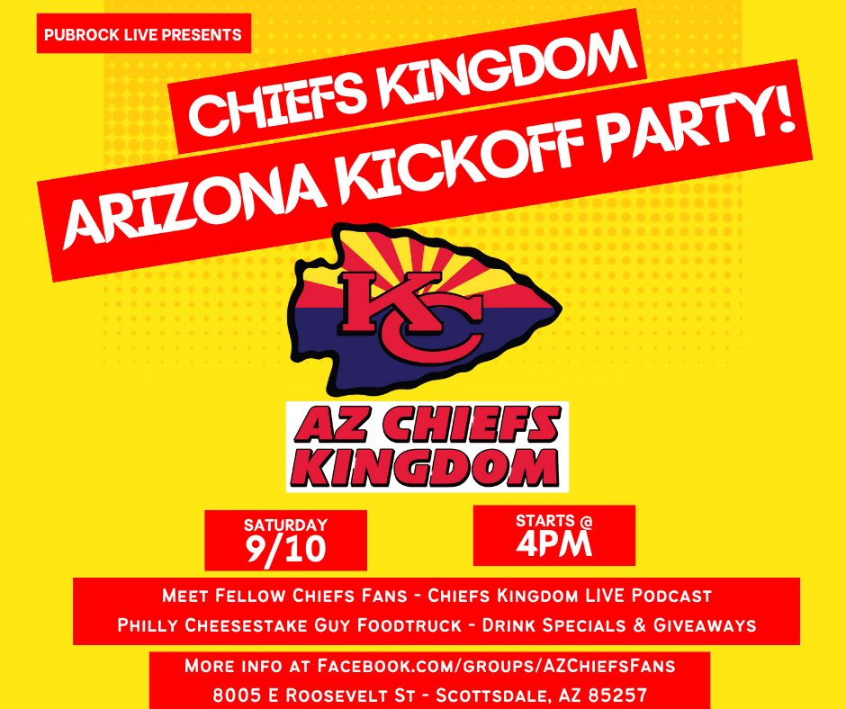 Chiefs fans!!! Let’s hang out this Saturday before the big game on Sunday!