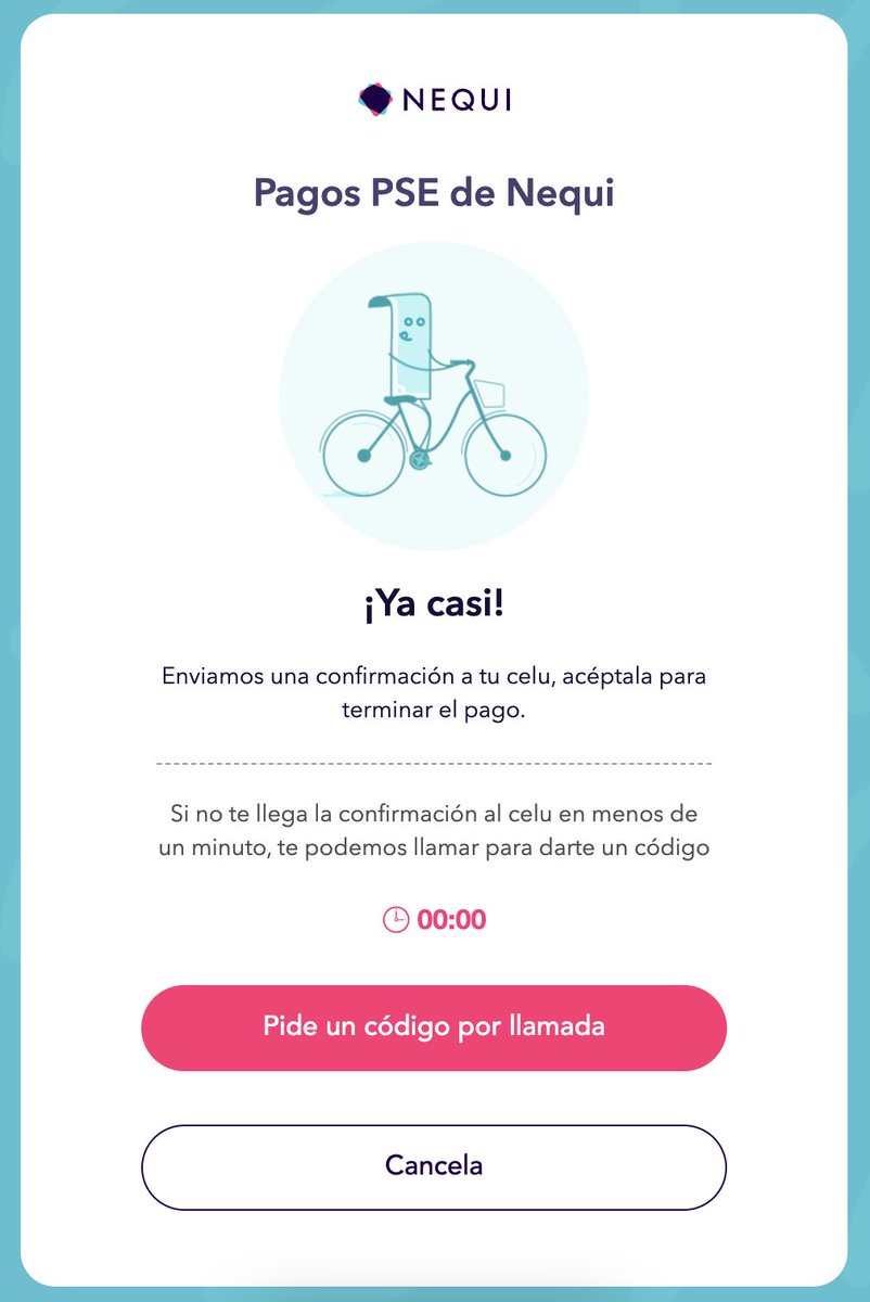 AndresSepar's tweet photo. @MercadoLibre los pagos realizados a través de #PSE usando @Nequi no están siendo procesados. Envía la confirmación y al aceptarla no pasa nada, solicito código por llamada y nunca llaman 😖 https://t.co/ey2KTW2Jch
