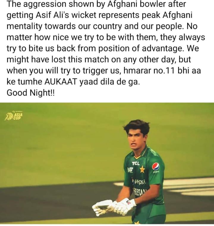hayooman_being's tweet photo. pak sir NASEEM shad baad🫡🫡
Naseem Shah 💜
Asif Ali 💜 Khushdil 💜 Hassan Ali 
Babar Shadab Hasnain Mohammad Rizwan 
What a Match 💜
Congratulations Pakistan
#UrvashiRautela #PakistanCricket #AsiaCup2022 #PakvsAfg #PakVsInd #BoycottIPL #IndianCricketTeam https://t.co/xNVU2ls3Pk