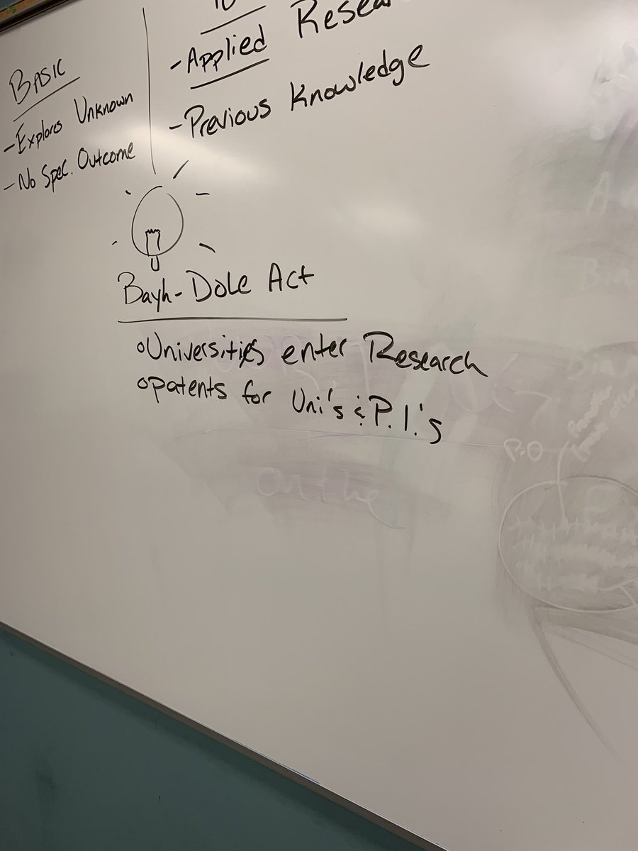 When work and school collide-found this on the whiteboard in one of our classrooms today, after discussing Academic Capitalism in class last night! #VTOrgTheory