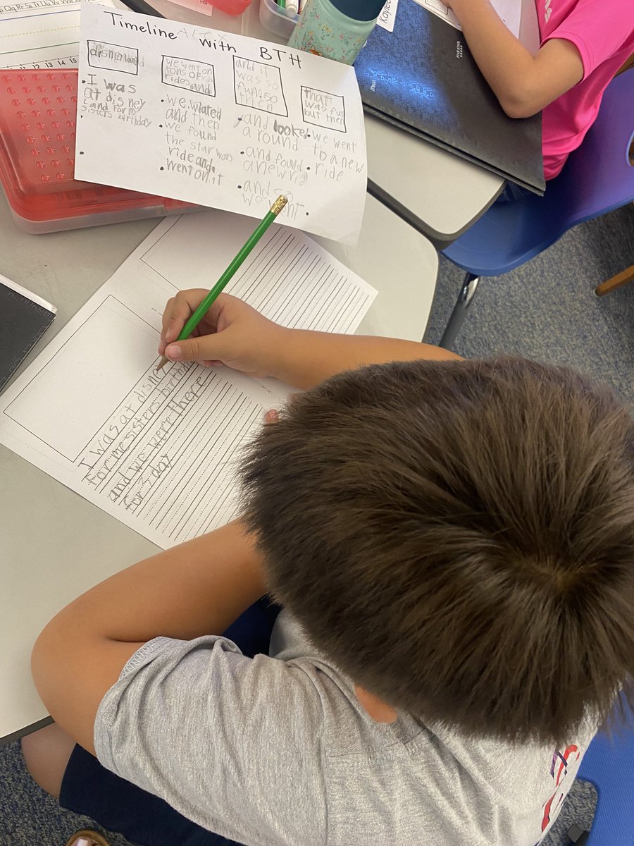 hve_rm14's tweet photo. Using our pre-write to help us as we write small moment stories. It's all in the planning! #hvehuskies https://t.co/fZ7kHm4lKh