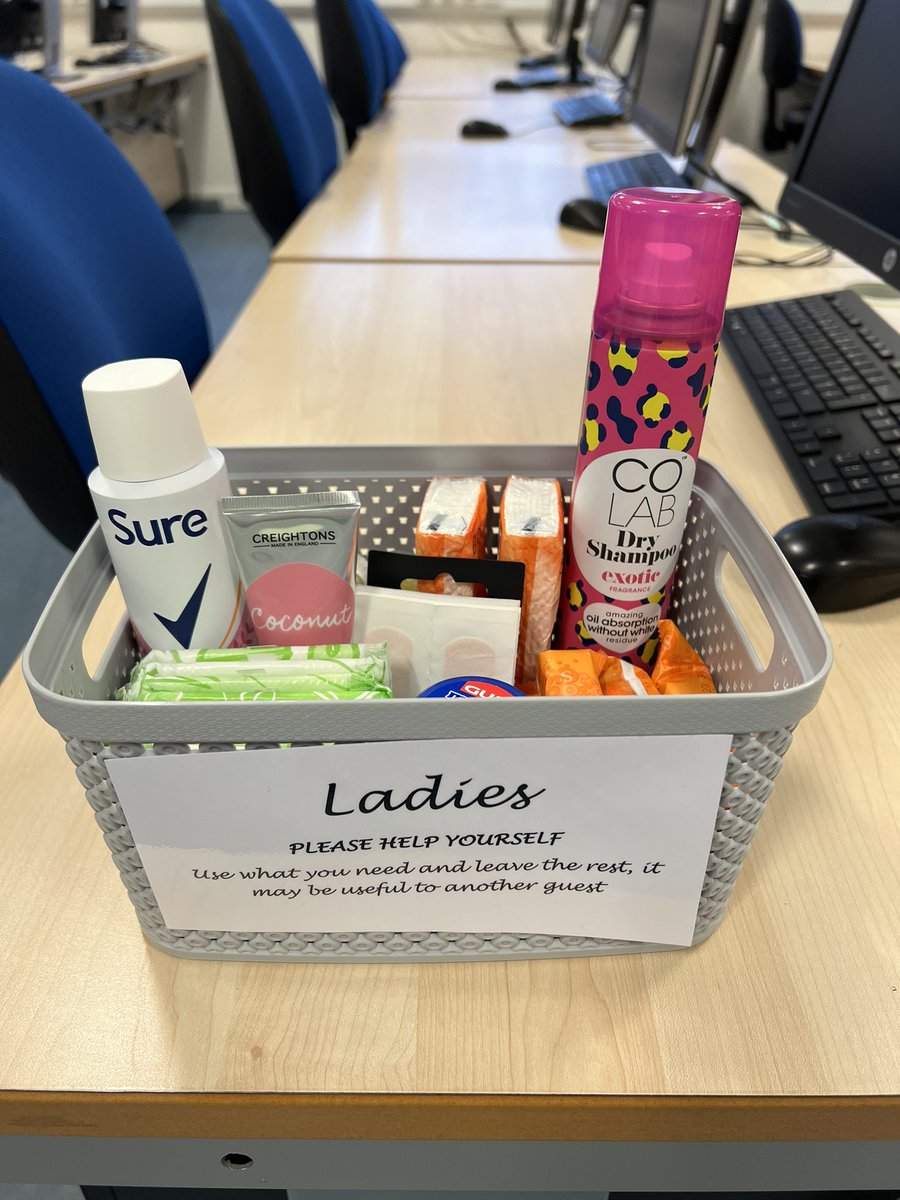 Starting the year by adding a few important bits to our staff toilets! Hopefully helpful if ever caught out! #WellbeingWednesday