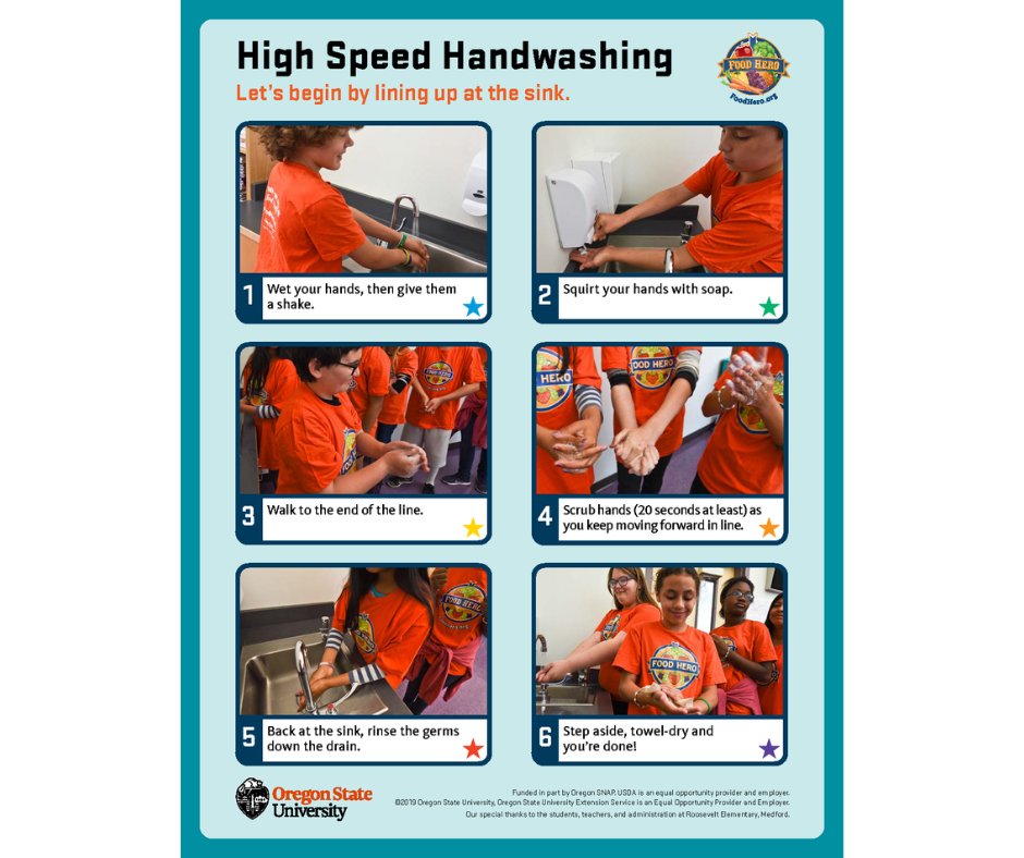 BeAFoodHero's tweet photo. A good recipe always starts with clean hands! Check out our tips on handwashing and make food safety fun! #NationalFoodSafetyMonth #Handwashing #BeAFoodHero
https://t.co/CeOXcj7PjN https://t.co/wYVN2j3Owq