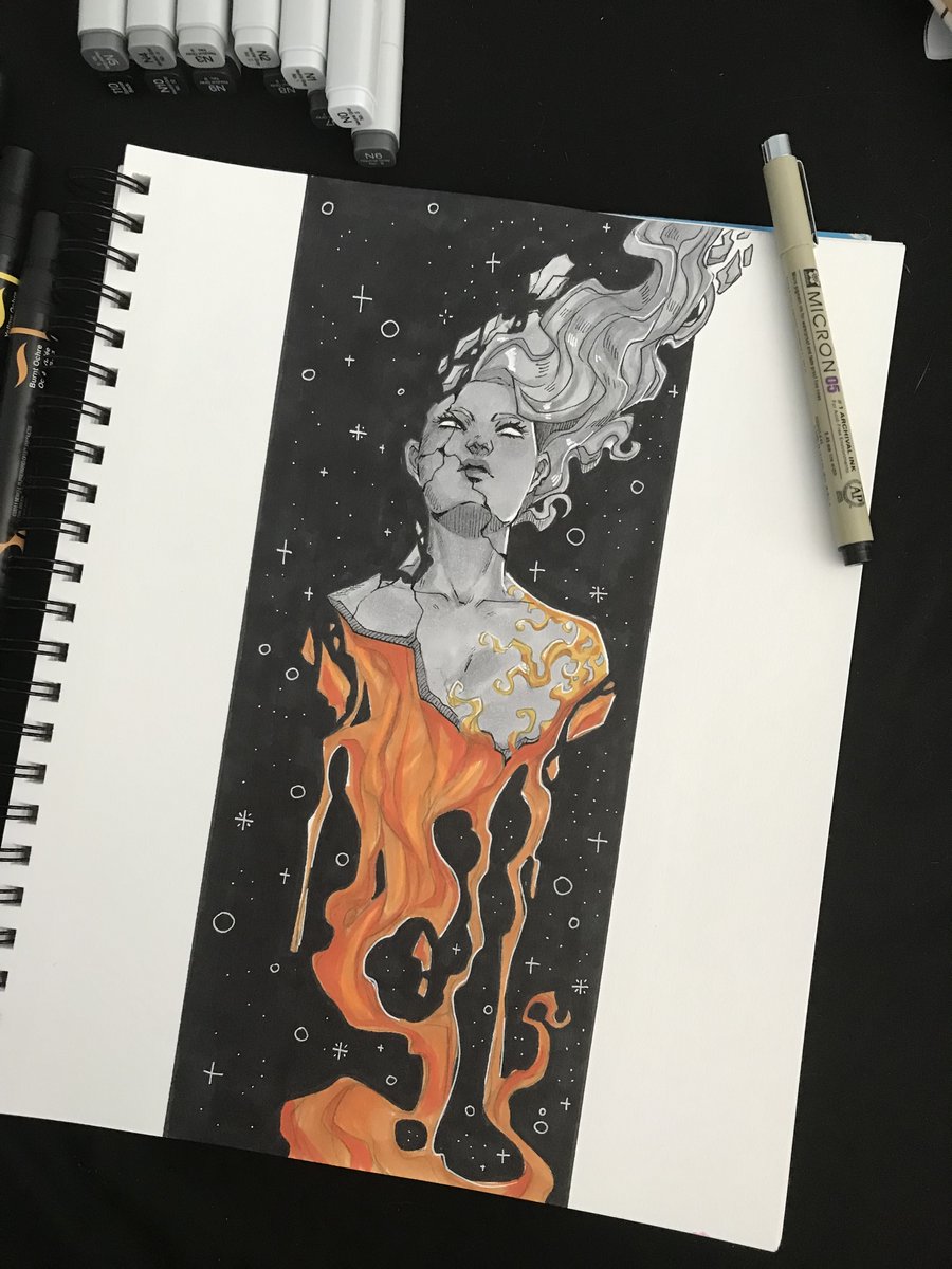 nemuiJelly's tweet photo. Amber// ink, copic and prismacolor markers// #traditionalart #art #copic #prismacolor https://t.co/R3bh61FPeh