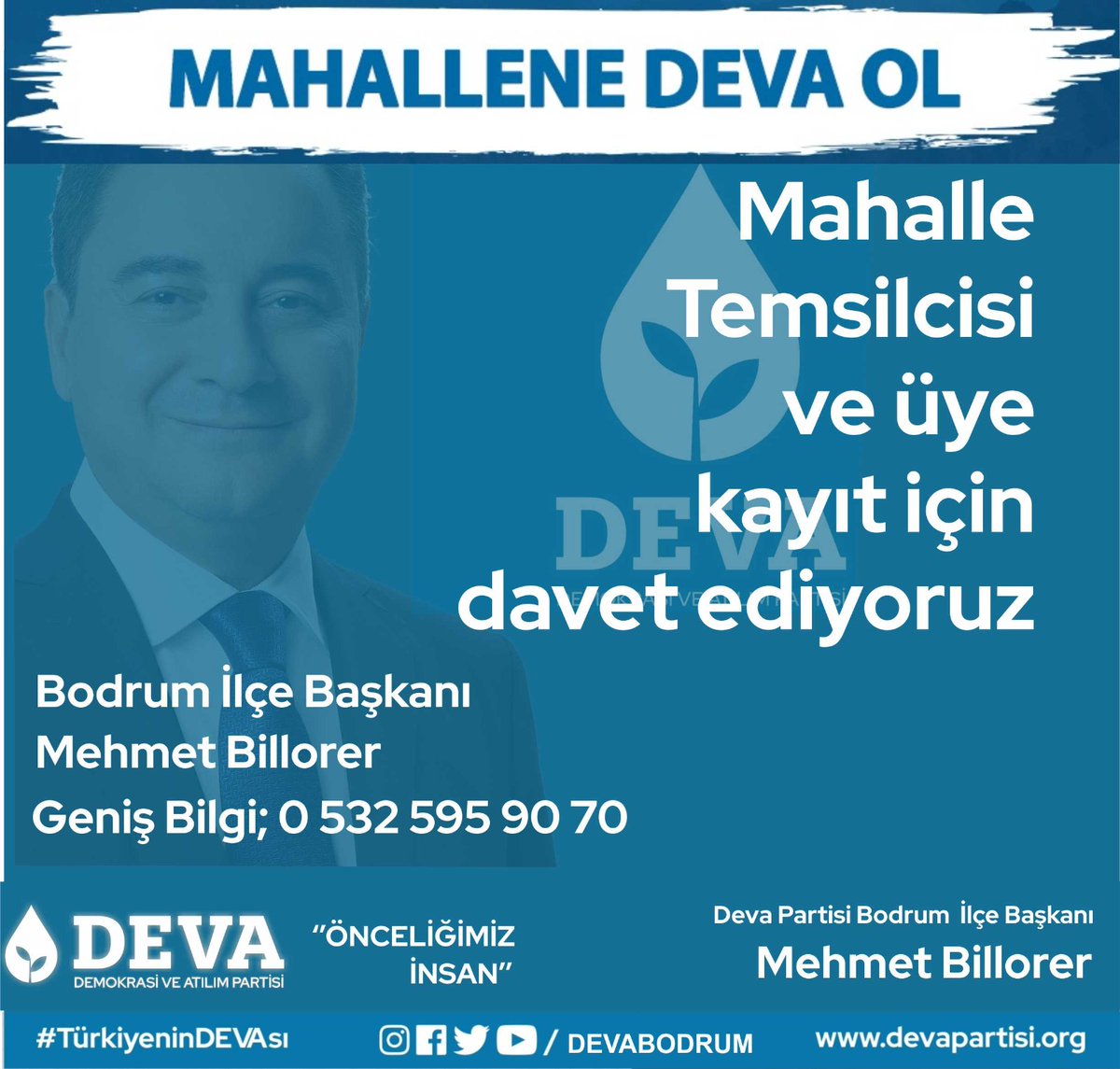 deva_bodrum's tweet photo. Bodruma, Mahallene ve dahası bulunduğun her noktaya Deva olmak için sizleri bekliyoruz. #bodrum #bodrumdeva #devabodrum #devapartisi @bodrumspor @bodrum @mugladeva @deva_bodrum @BodrumKadin @bodrumgencdeva https://t.co/TF929TSzPl