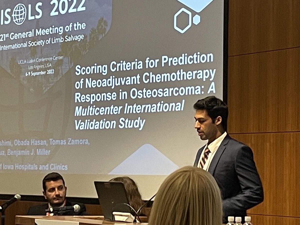 BenMillerMD's tweet photo. Mustafa, mike, and Trevor representing iowa strongly at the international society of limb salvage https://t.co/ABNopipohN