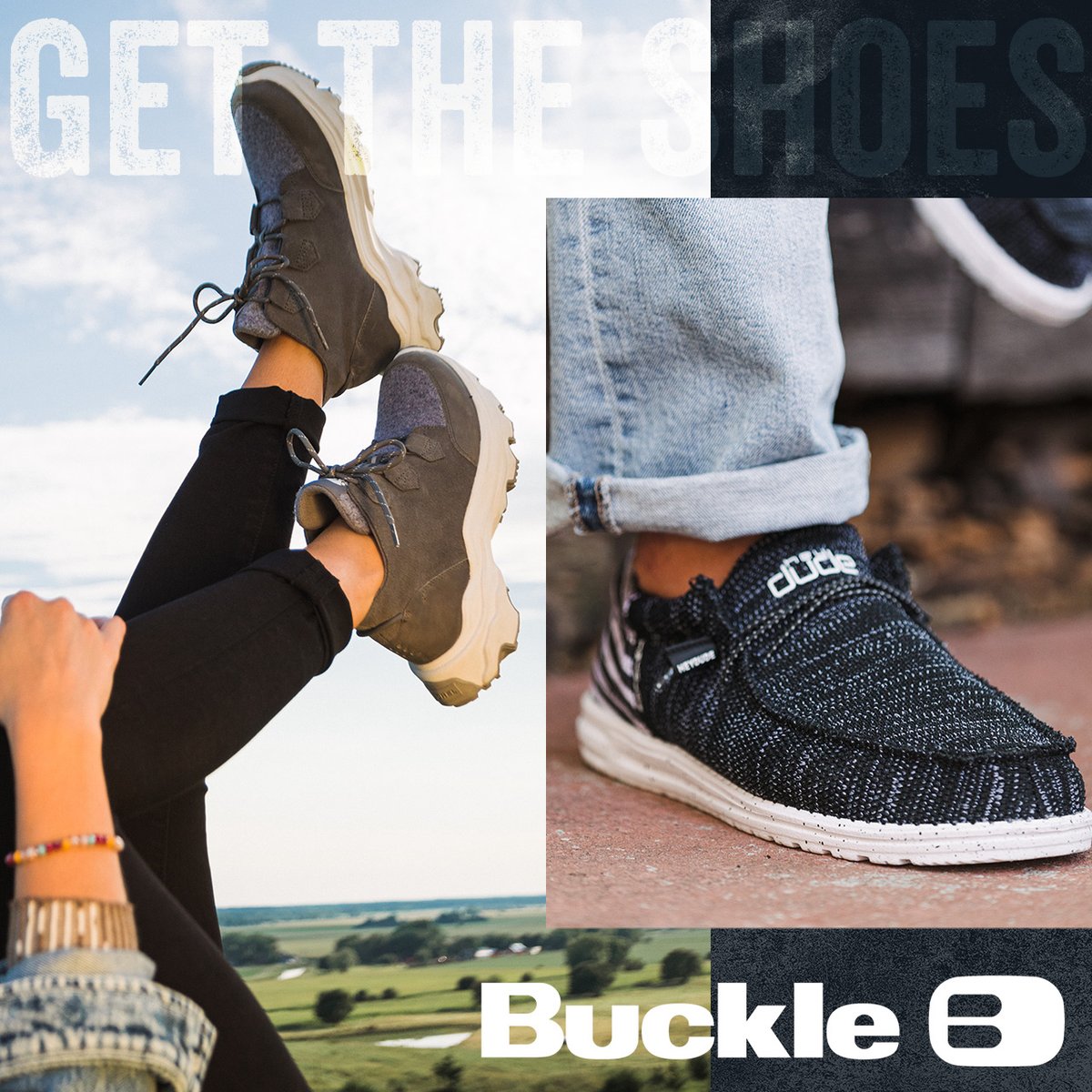 Stop by @Buckle to Get The Shoes! 👟 Good style, one step at a time! 👟