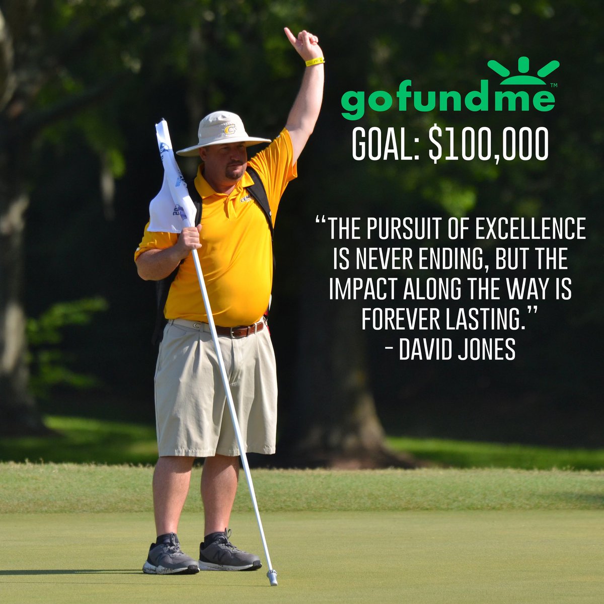 We’re saddened to share the loss of men’s golf coach, David Jones, last night.

David will always be remembered as an incredible colleague, coach, father, husband, mentor &amp; more.

If you would like to help out his family in their time of need, please refer to the reply below: