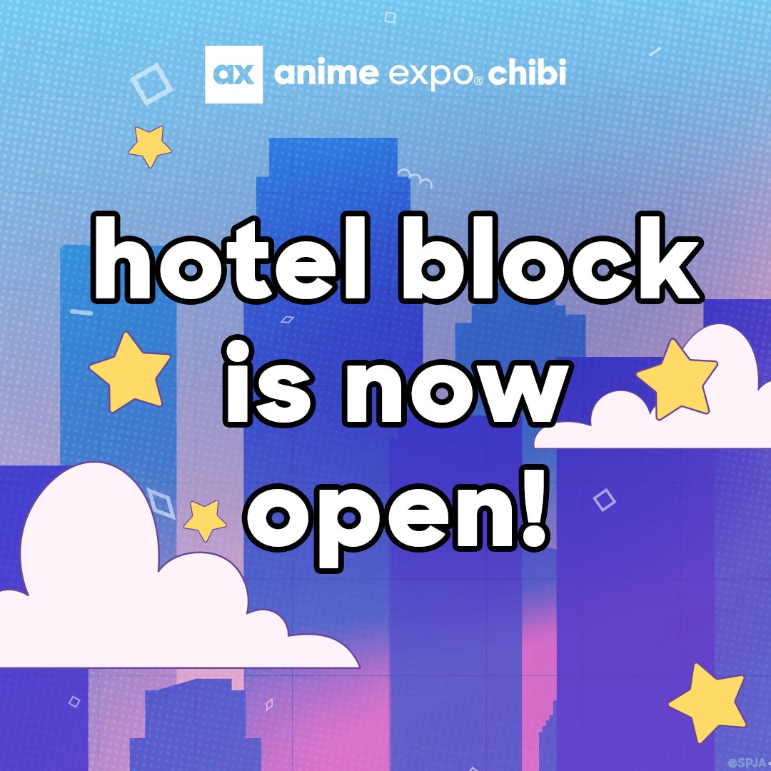 anime expo chibi on Twitter "Our anime expo chibi Hotel Block is now