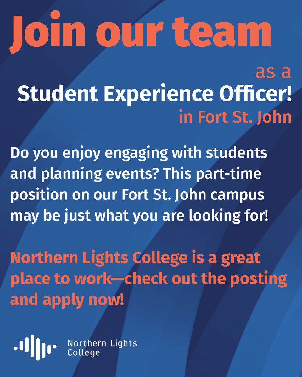 Find the Student Experience Officer job listing at bit.ly/3qkquyK and apply today!