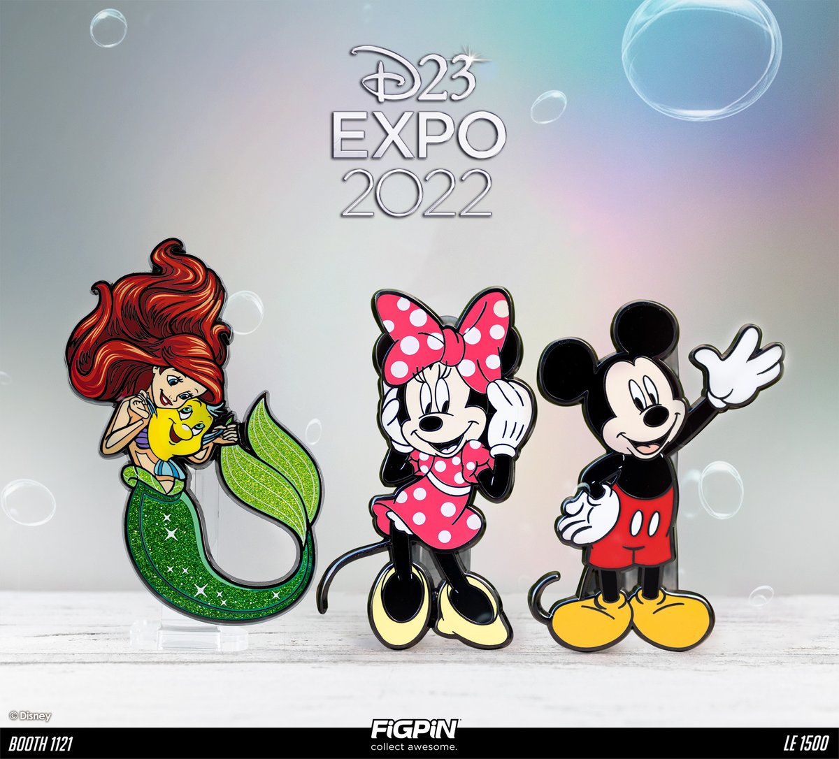 FiGPiNofficial's tweet photo. Disney’s Ariel (992) FiGPiN will be joining our D23 Exclusive lineup, along with Disney’s Mickey Mouse and Minnie Mouse!
Stop by Booth 1121!
@Disney #DisneyTheLittleMermaid #DisneyAriel #DisneyMickeyMouse #DisneyMinnieMouse #D23 #D23Exclusive #FiGPiN #CollectAwesome https://t.co/uWUsGc7S0k