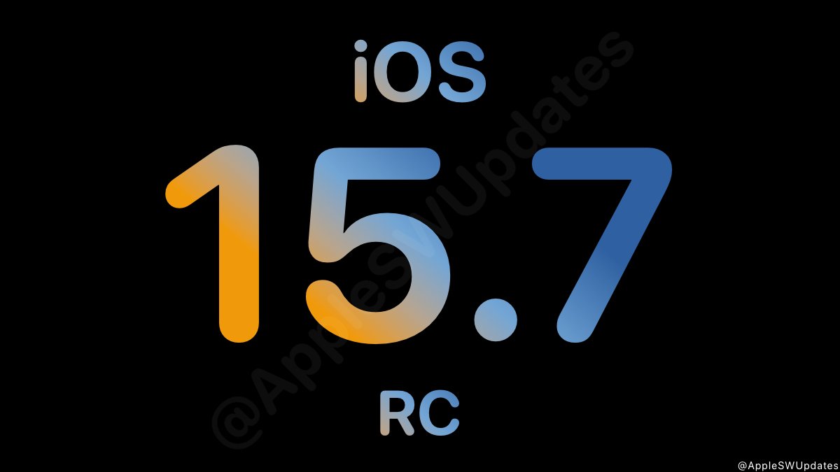 iSWUpdates's tweet photo. iOS 15.7 Release Candidate (19H12) has been released to registered developers and public beta testers. #iOS157 #RC #iOS157RC https://t.co/wG2lgBo3FW