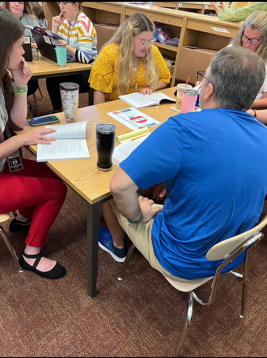 DeKalb428Brooks's tweet photo. The staff digging into part one of   We Got This by @MisterMinor! Great read, great tool! #BrooksBobcats #GoodToTheCore https://t.co/76cRDXrpqZ