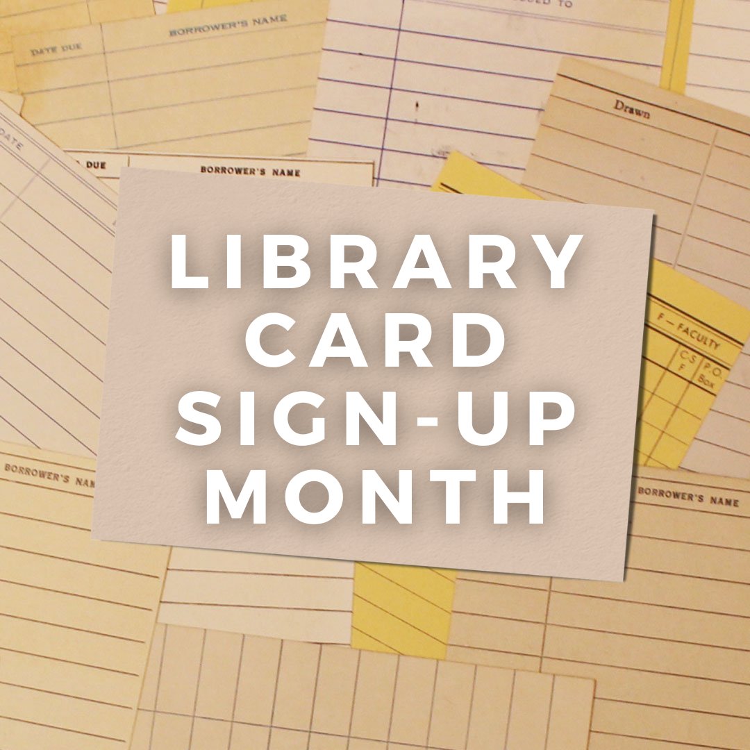 BWBooks's tweet photo. September is Library Card Sign-up Month!

Libraries have so much more to offer than only lending books. Visit your local library this month to find about unique spaces, helpful services, and special events offered!

💭 What's your favorite feature of your local library? https://t.co/DwaRpdJ402