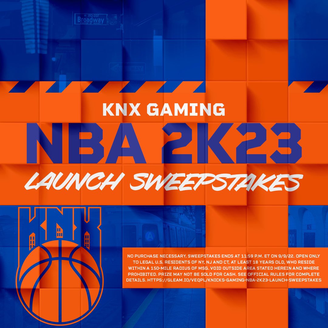 KnicksGaming's tweet photo. 🎮 Countdown begins for NBA 2K23! Enter here for a chance to win: https://t.co/WDNI6rwYbd https://t.co/LqhpAJ8X84