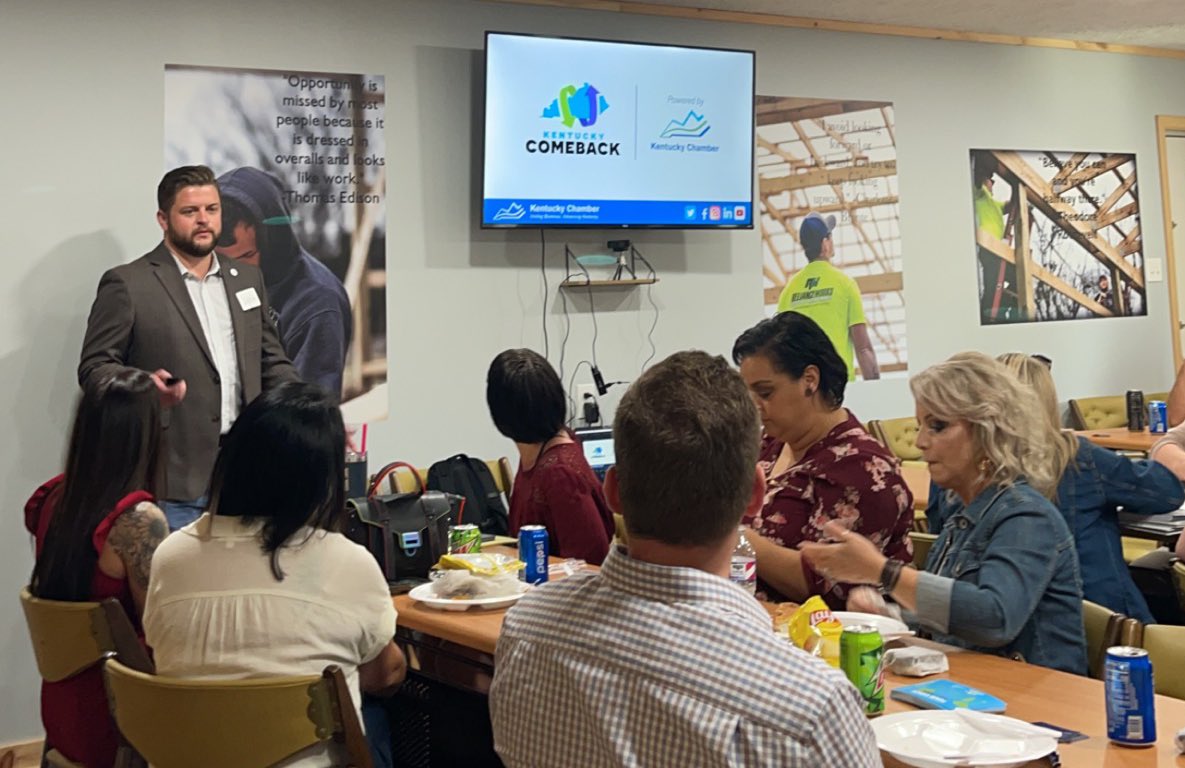 Kentucky Comeback visited <a href="/IsaiahHouse/">Isaiah House Treatment Center</a> in Irvine today to talk with business leaders, elected officials and community leaders about transforming Kentucky’s approach to criminal justice reform and substance use disorder recovery. Learn more at kentuckycomeback.com.