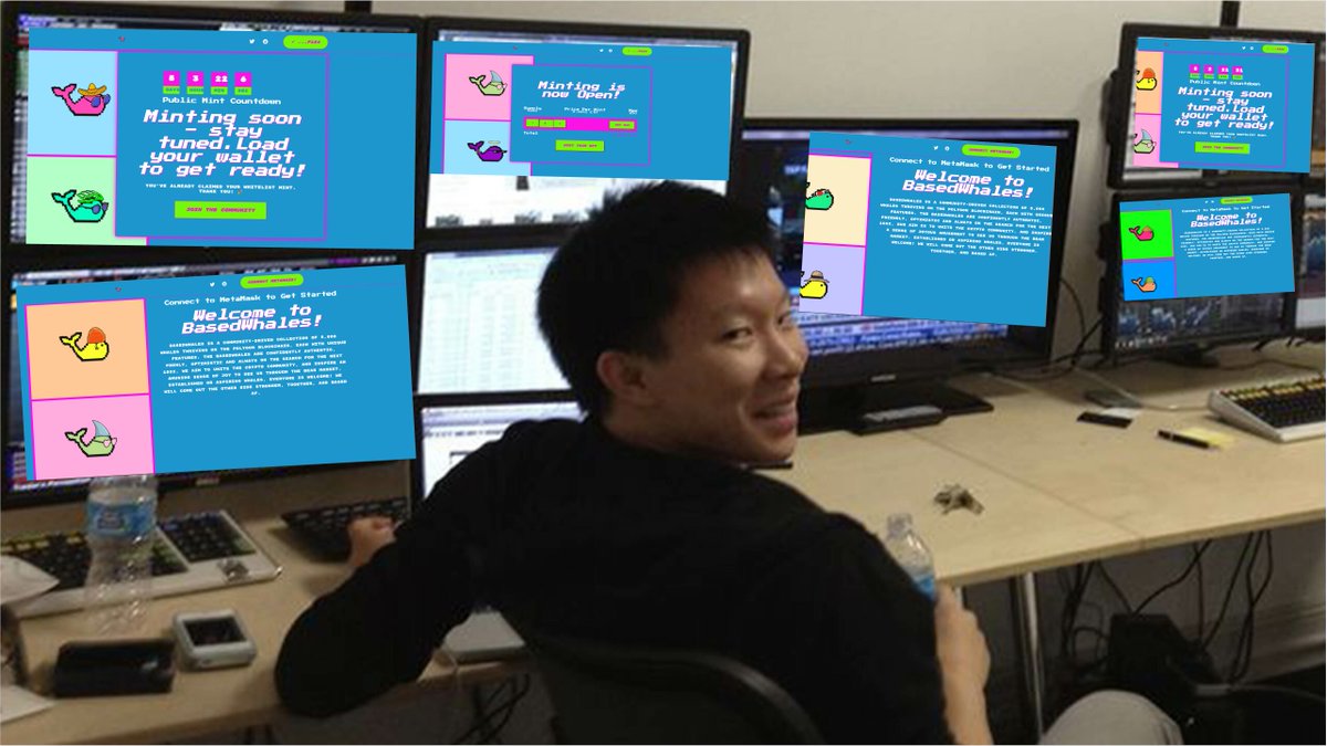 BasedWhales's tweet photo. Su Zhu @zhusu has found safety and is currently in hiding.

Most importantly, he has his desktop setup at an elite level. This will enable him to make the most of the 
@BasedWhales

 MINT coming in less than 24hrs.

https://t.co/MH3jZR0flB

#3AC #BasedWhales #ThreeArrowsCapital https://t.co/fxNoys0IFP