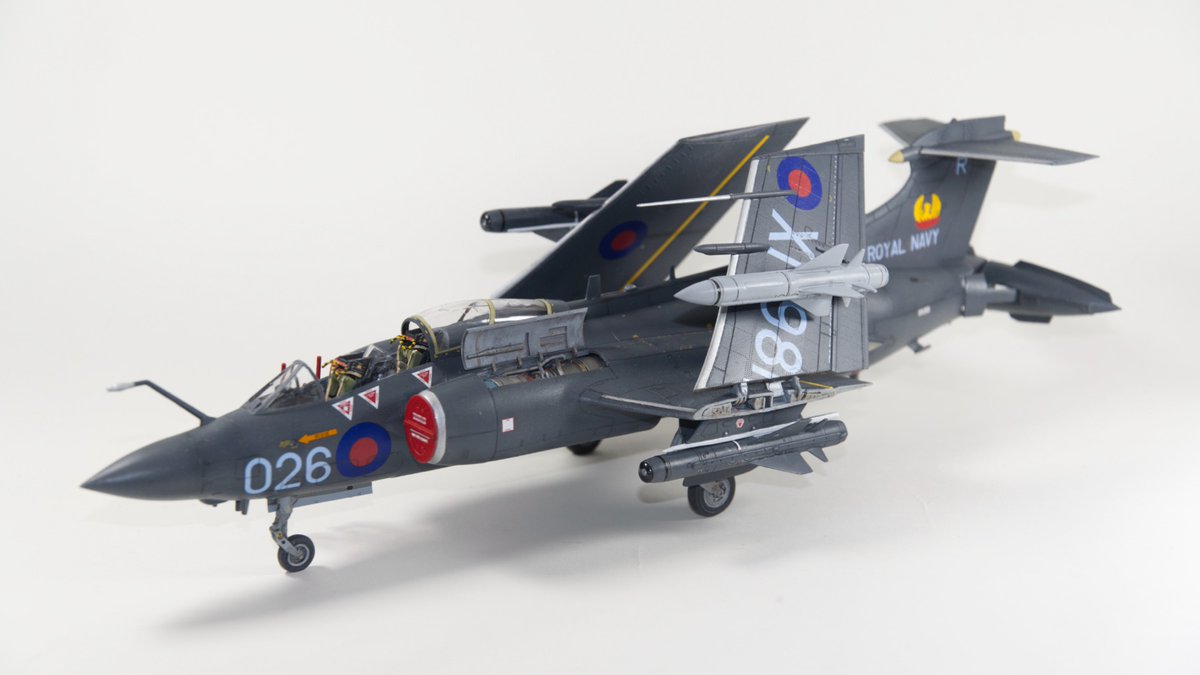 garys_stuff's tweet photo. @Airfix I think my favourite build of the year so far - maybe with the #K2Y of course! #Buccaneer #plastickit #modelling #airfix #1:48 https://t.co/Xq69AU6YdJ