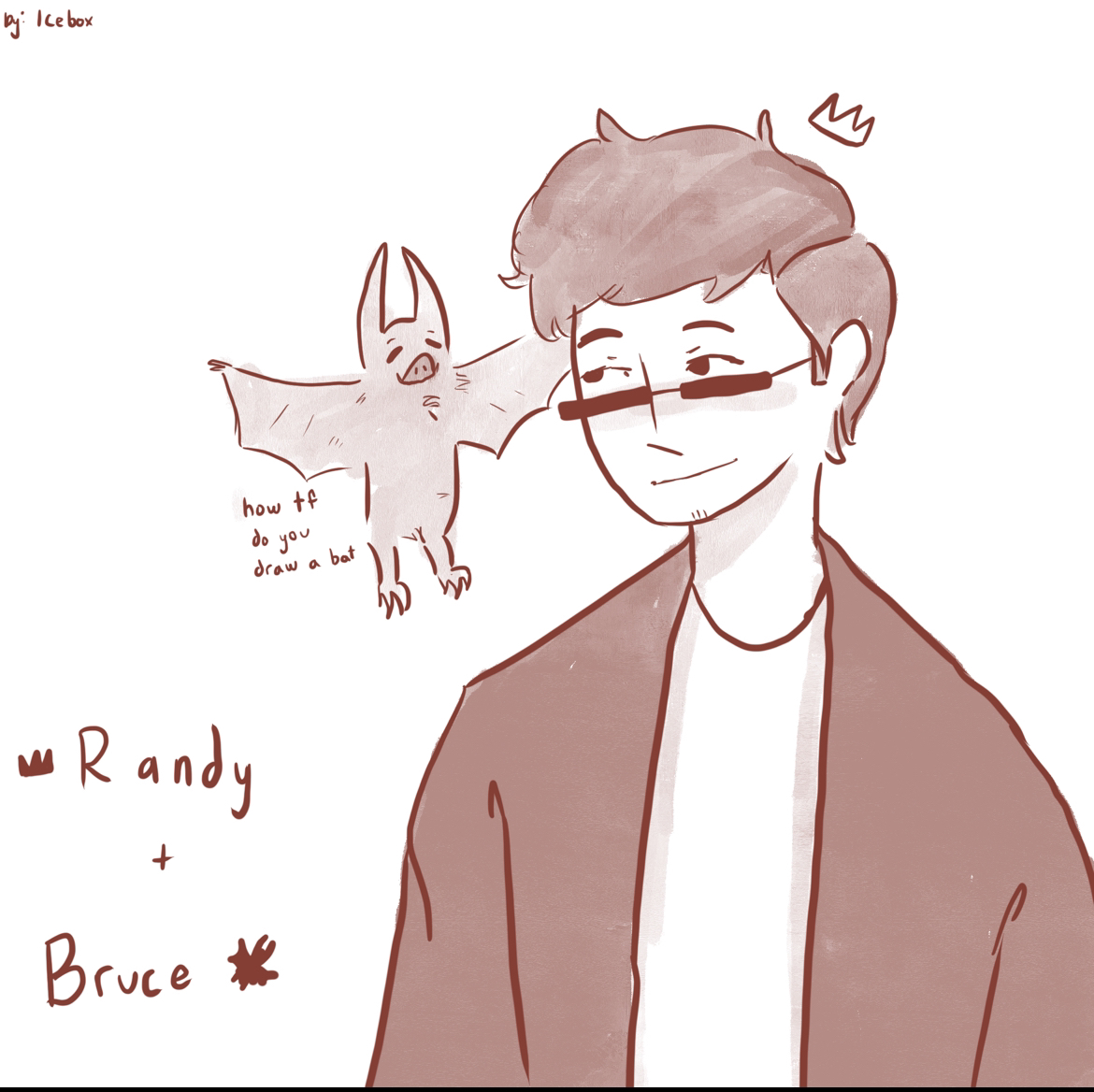RVM3_ttv's tweet photo. A little bit of Bruce Fan art on #StrikeSMP made by the extremely talented and amazing @IceboxBirdApp !!! https://t.co/9yX0xr97rC