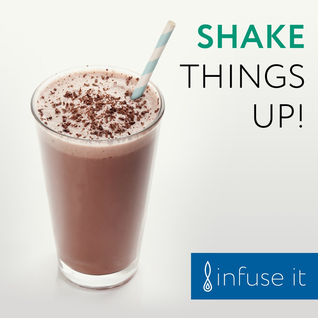 InfuseIt_CBDA's tweet photo. Take #NationalChocolateMilkshakeDay to the next level, add some Infuse it #CBDA and enjoy!
#CBD #mymilkshake #relax https://t.co/JgO4rFK6Jw