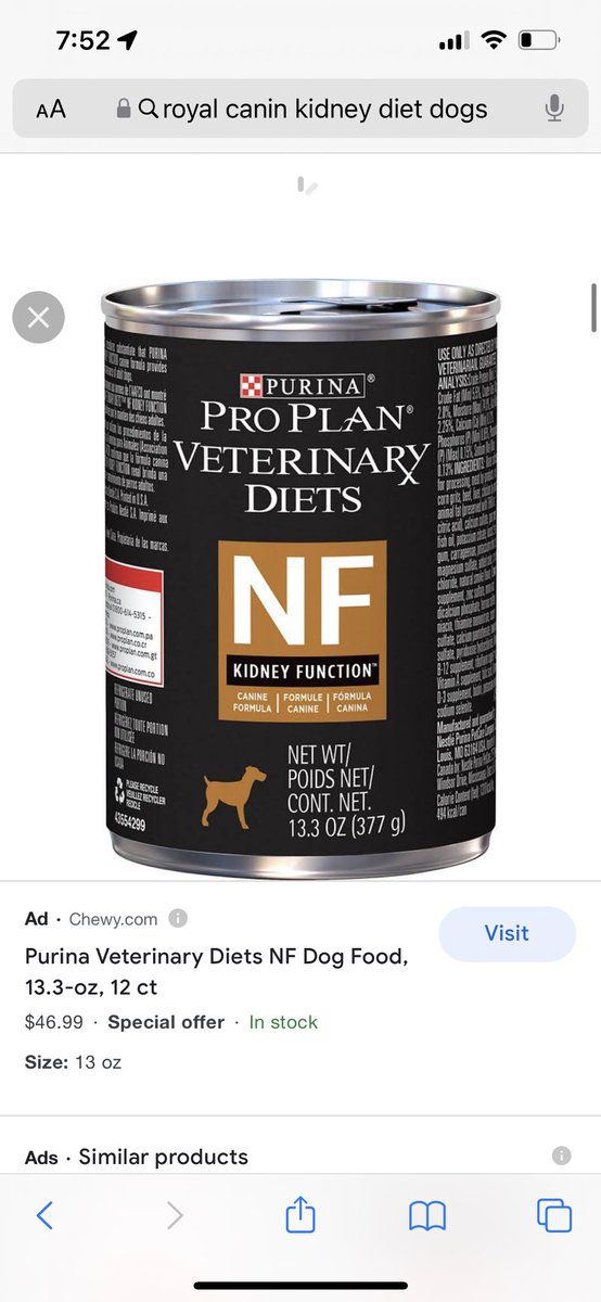 minder_ella's tweet photo. @BarstoolBigCat @bluebuffalo Vet prescribed alternative kidney diets @BarstoolBigCat https://t.co/nwGALVCBat