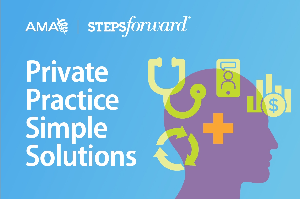 Tomorrow at 10 a.m. CT marks the start of our free #AMAStepsForward webinars for #privatepractice physicians. Register now! spr.ly/6016M3M9Y