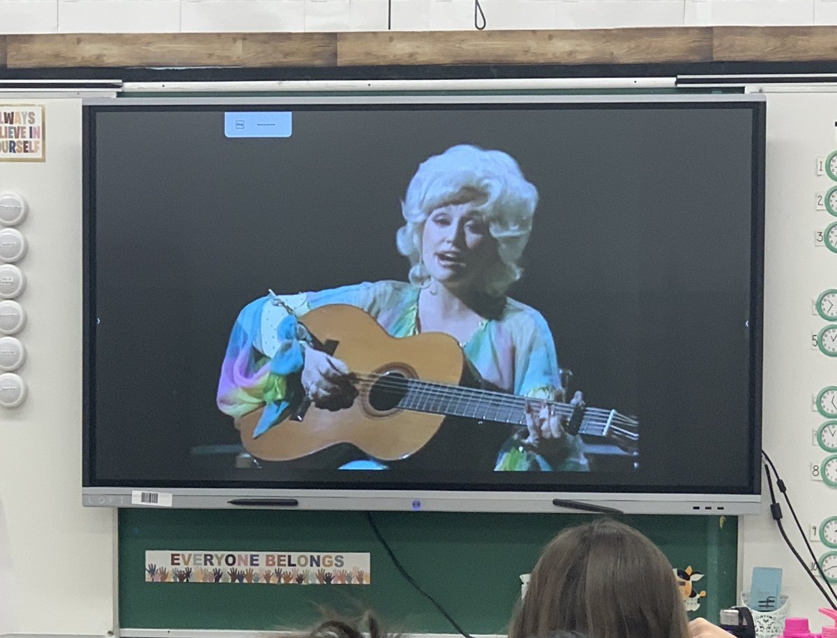 teachMrsA's tweet photo. Coat of Many Colors helped me teach and build relationships with my Ss. We had a rich discussion about the music and growing up. Many connections! Thanks @dollyparton for your beautiful words. I can’t wait to hear the songs my Ss share about what growing up means to them. #grade6 https://t.co/4gBG5I2A5X