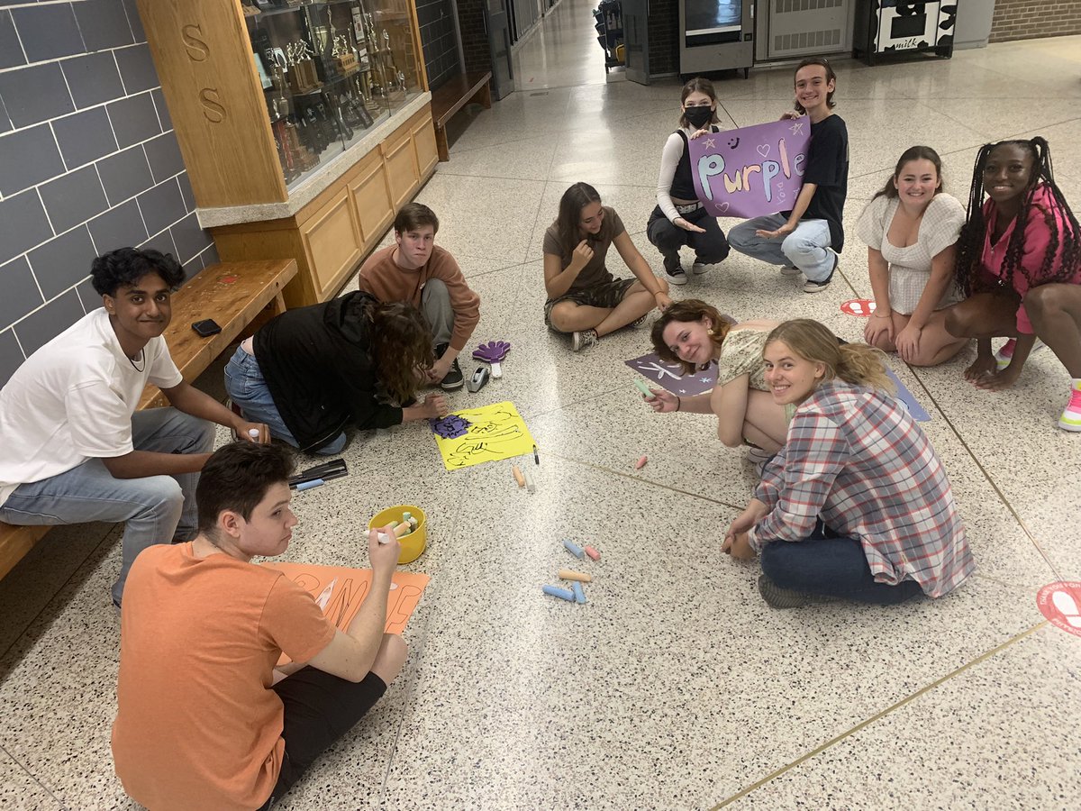 Another day of our @CayugaSchool senior students creating the school they want to be at. They are designing, developing and organizing our grade 9 day on Friday. We can’t wait to see the results! @GEDSB #GrandReturn
