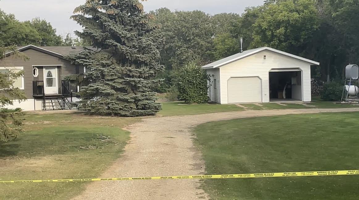 NEW 

This is where the White Chevy Avalanche truck was stolen from by Myles Sanderson — in Tarnopol, Saskatchewan. Our reporter <a href="/dannyzcbc/">dan zakreski</a> is there and sent this photo. 

The couple who lives here wasn’t home. They are safe.