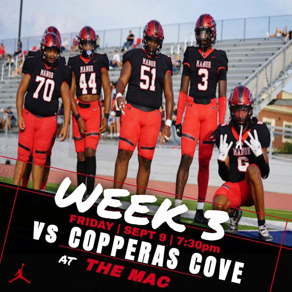 ManorHSFootball's tweet photo. 48 hours…see you at the MAC! #WAMM https://t.co/EvZrgBj0kU