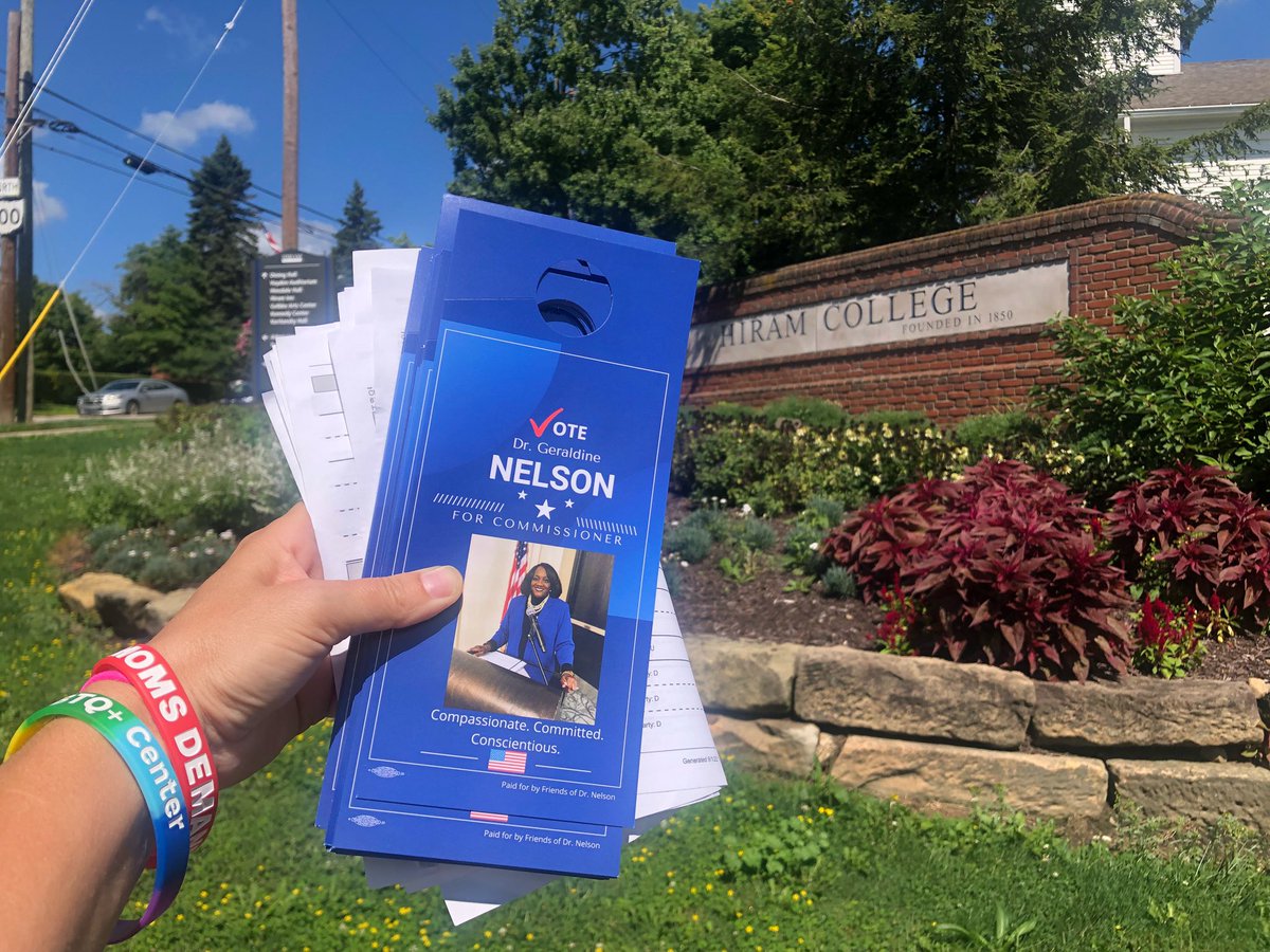 DrNelsonPortage's tweet photo. Team Nelson hitting the ground running in Hiram today! https://t.co/nvJtvUEnYT