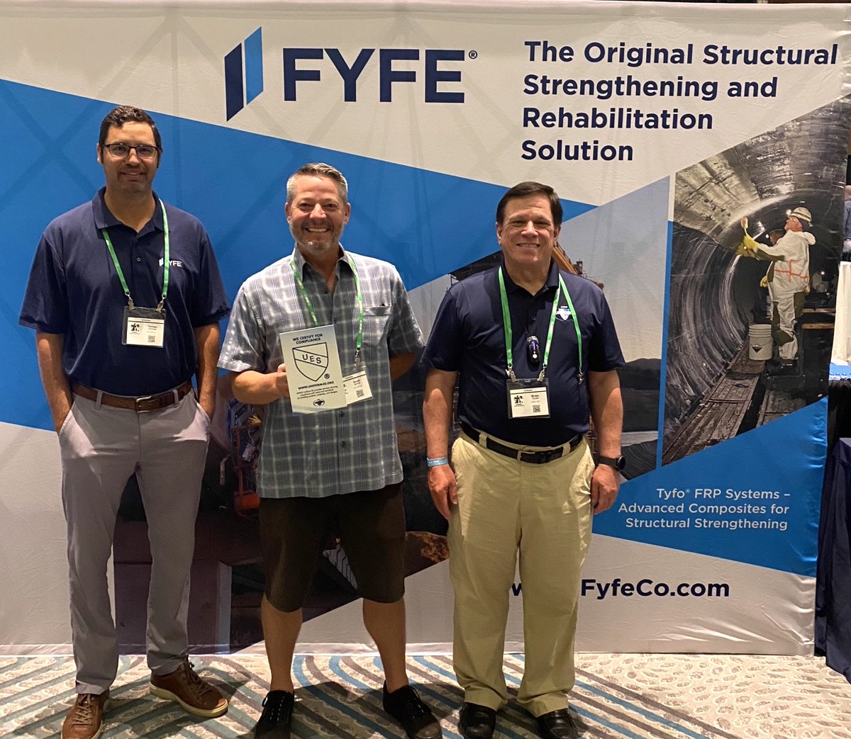 UniformEvalServ's tweet photo. Fyfe proudly displayed their UES placard on their booth at #2022SEAOCConvention. @SEAOCalifornia https://t.co/oBO4OuUFdS