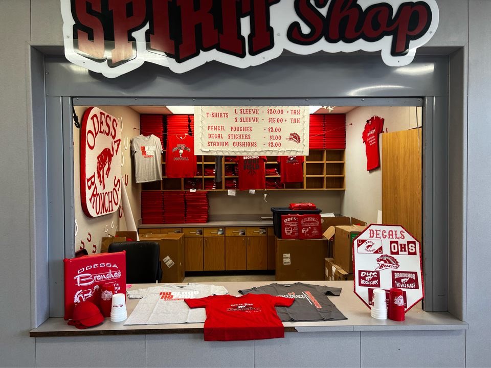 School store will be open tomorrow morning before school (7:45am-8:25am) &amp; during 8th period to after school (4:45pm)!!! Make sure to come out &amp; get some Broncho gear for the game tomorrow!! 🅾️🐴 We will be getting more inventory in soon so be on the look out!👀