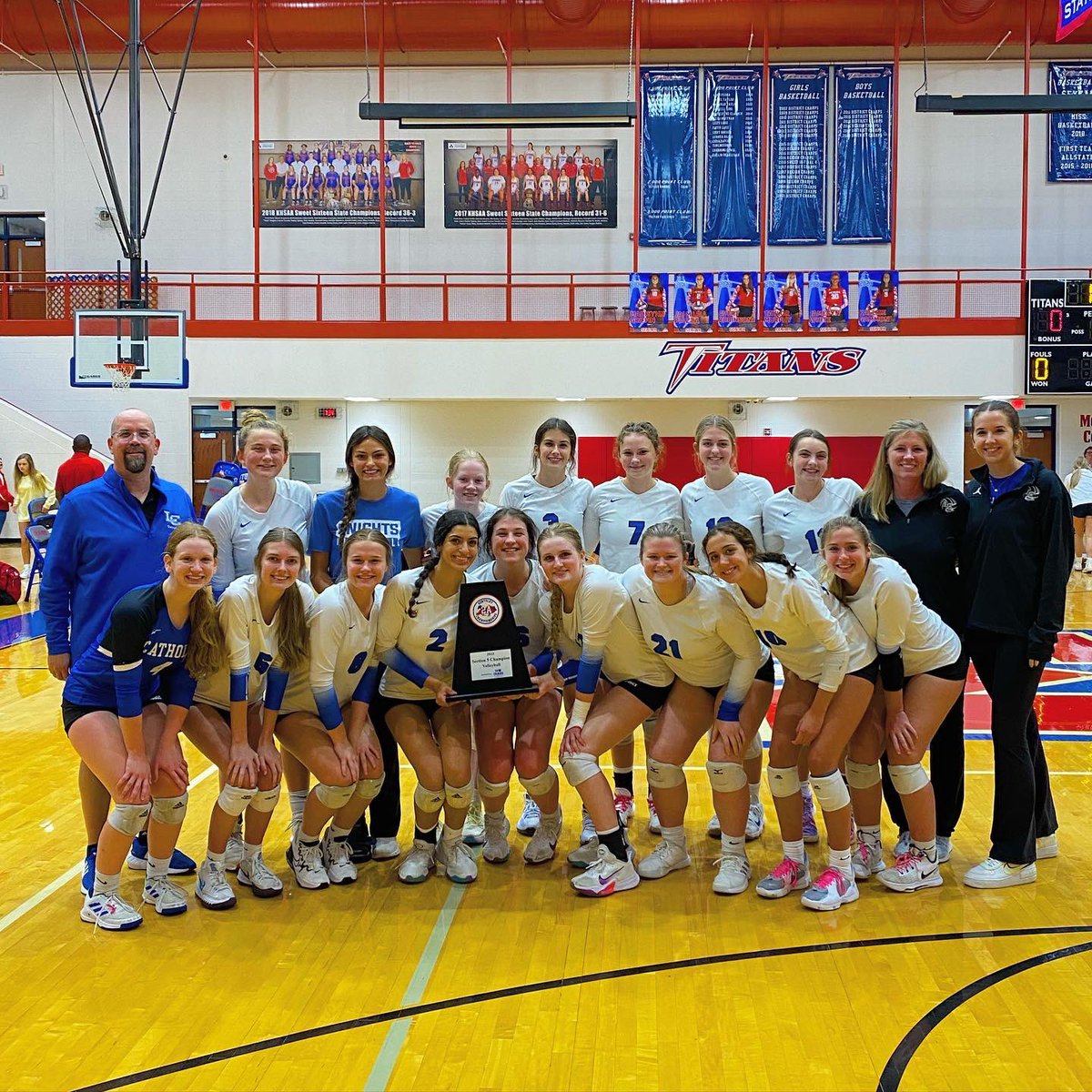 2A STATE SECTION 5 CHAMPIONS! In defeating Mercer County 3-0 the Knights are headed to Owensboro next week to compete in the 2A State Tournament! #GoKnights⚔️