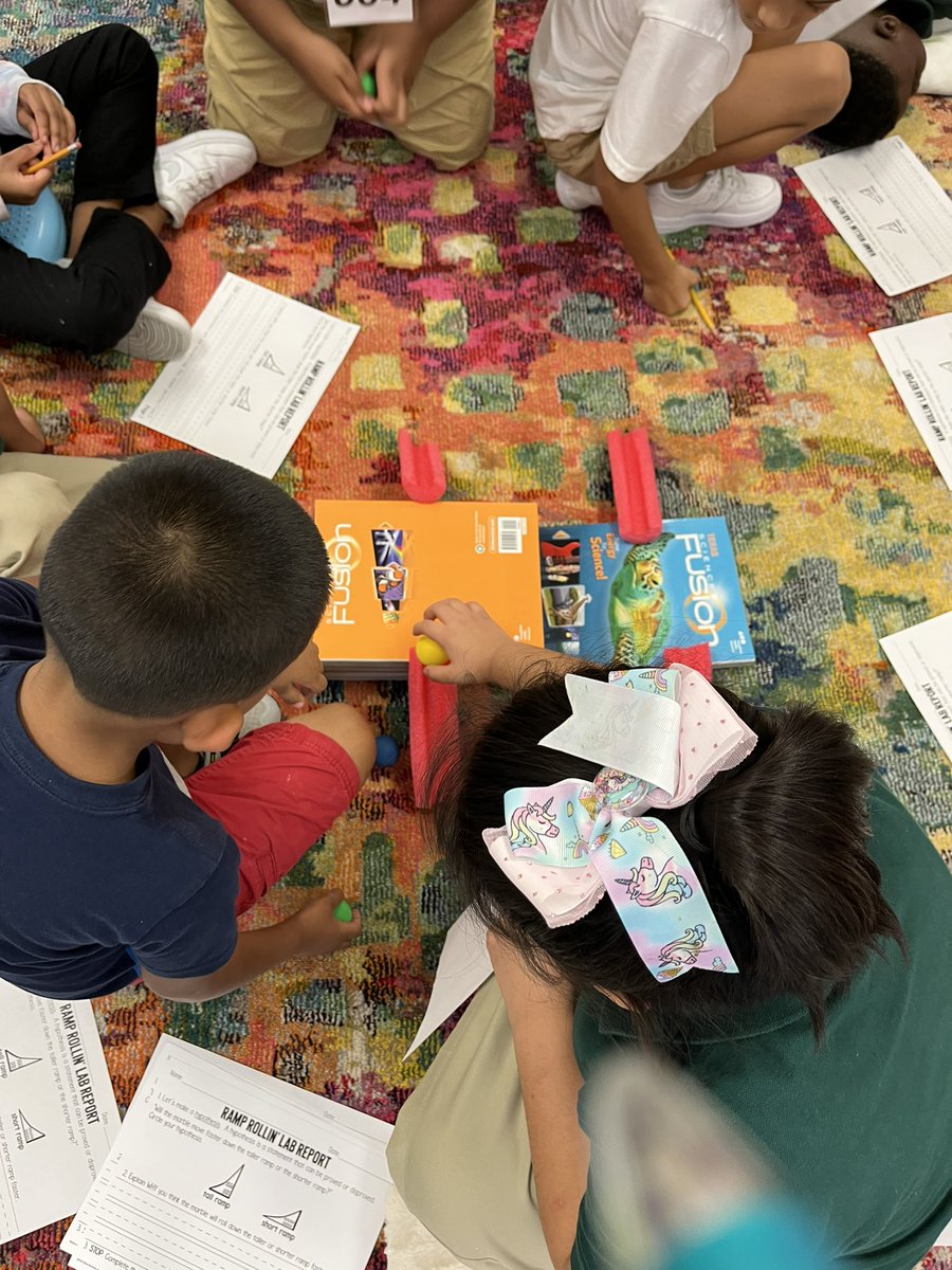 MsGloverK5's tweet image. I wouldn’t be Ms Glover if I didn’t have Ramp Investigation part two!! 🔎Which ball will roll faster, the one on the taller ramp or shorter ramp? @HISD_ElemSci #iScience #STEM @PaigeEagles We are #TurningThePaige ✏️📚