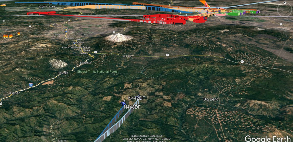 fire_feeds's tweet photo. Firefighting aircraft up over and enroute to the 30+ acres #CoyoteFire in #SiskiyouCounty
RV Aviation-Air Tactical Aircraft
#N32WS
#Calfire 
#T94 #N442DF-Type III Tanker
#T95 #N448DF-Type III Tanker
🇺🇸❤️‍🔥 https://t.co/oVMzVwNiAt